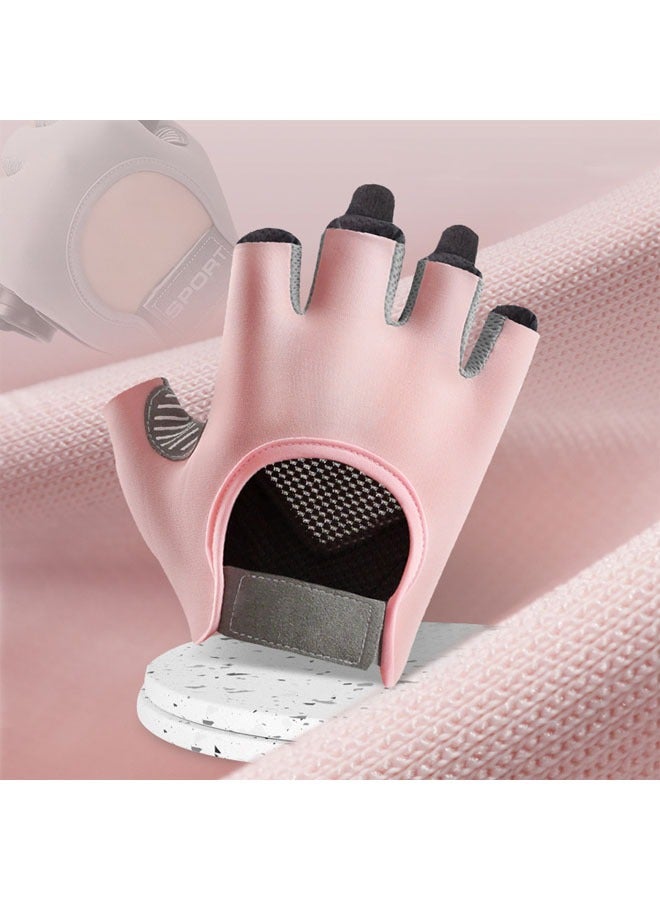 اسم المحتوى ناريلا قفازات رياضية، قفازات يوغا للنساء للياقة البدنية والتمارين، نصف أصابع غير قابلة للانزلاق وممتصة للصدمات، مقاومة للتآكل، مسامية، مقاومة للتعب لركوب الدراجات - Image 2