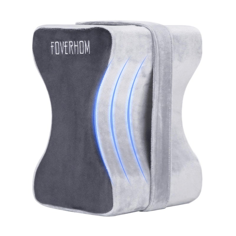 foverhom Memory Foam Knee Pillow,Orthopedic Leg Pillow for Sciatica Relief,Back Pain, Pregnancy, Leg Pain, Hip Pain and Sciatica Relief - Image 1