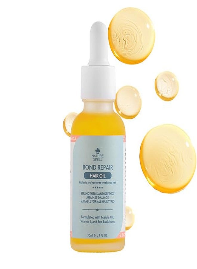 Nature Spell Bond Repair Hair Oil, Protects & Restores Weakened Hair, Suitable for All Hair Types,1 Fl Oz - Image 1