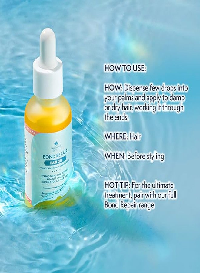 Nature Spell Bond Repair Hair Oil, Protects & Restores Weakened Hair, Suitable for All Hair Types,1 Fl Oz - Image 5
