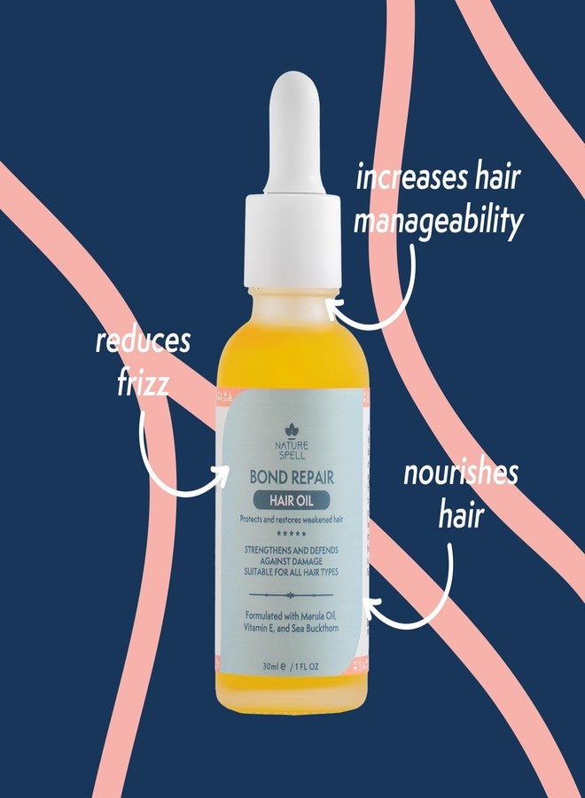 Nature Spell Bond Repair Hair Oil, Protects & Restores Weakened Hair, Suitable for All Hair Types,1 Fl Oz - Image 2