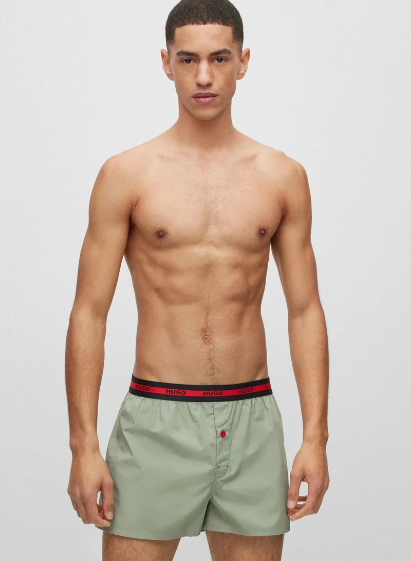 HUGO 2 Pack Essential Boxer Shorts