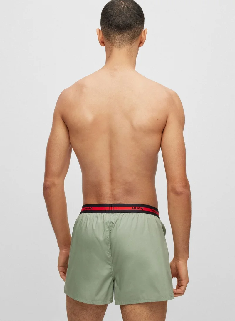 HUGO 2 Pack Essential Boxer Shorts