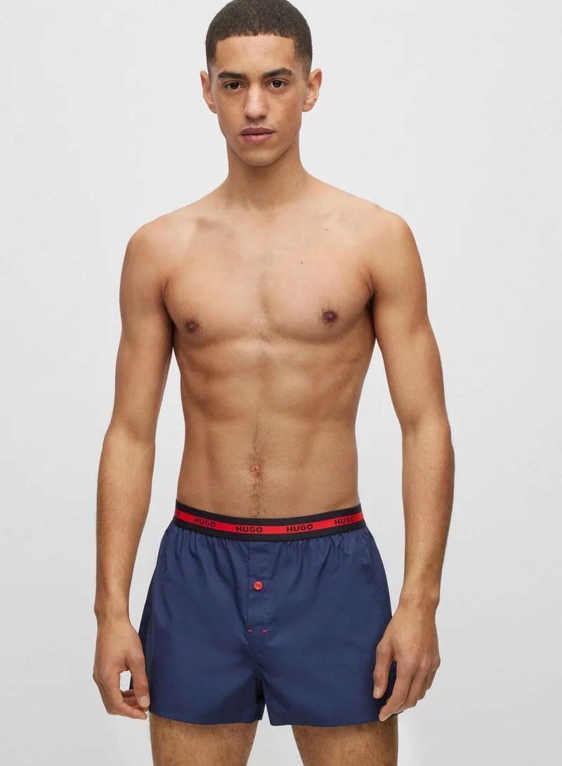 HUGO 2 Pack Essential Boxer Shorts