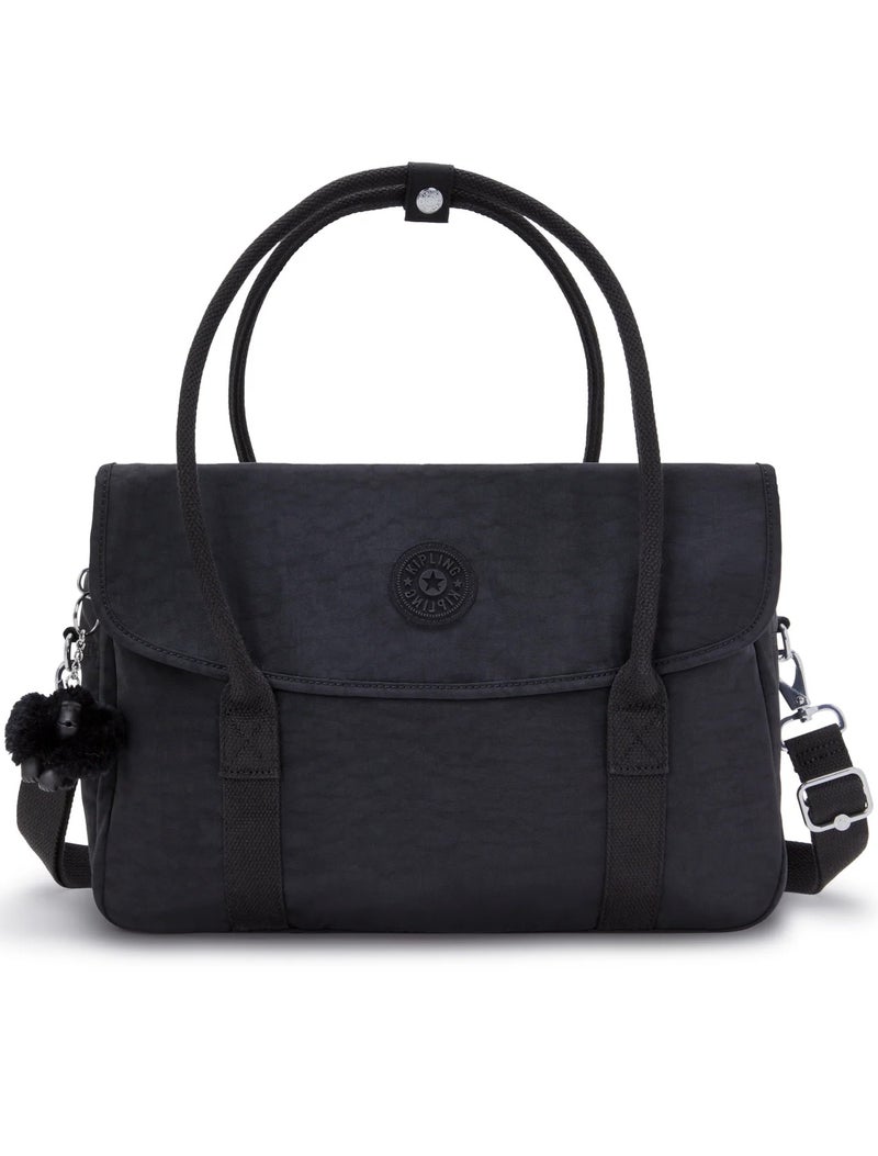 كيبلينغ حقيبة عمل سوبر ووركر بحزام كتف قابل للإزالة - أسود - Image 1