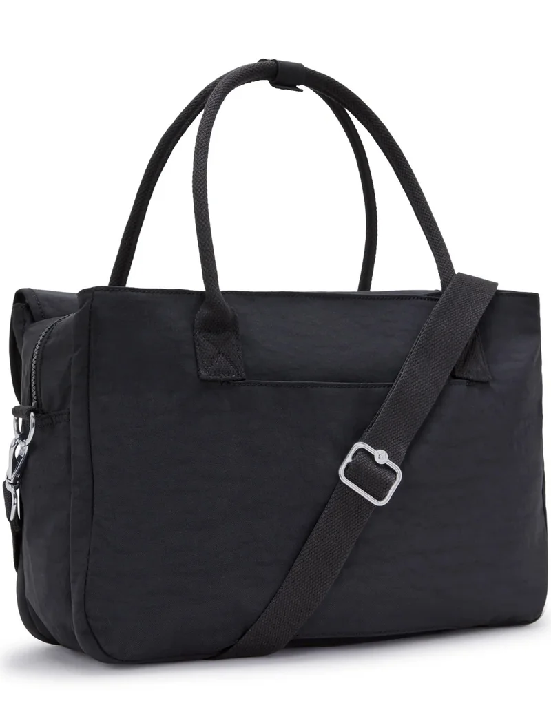 kipling Superworker Working Bag With Removable Shoulder Strap - Black Noir