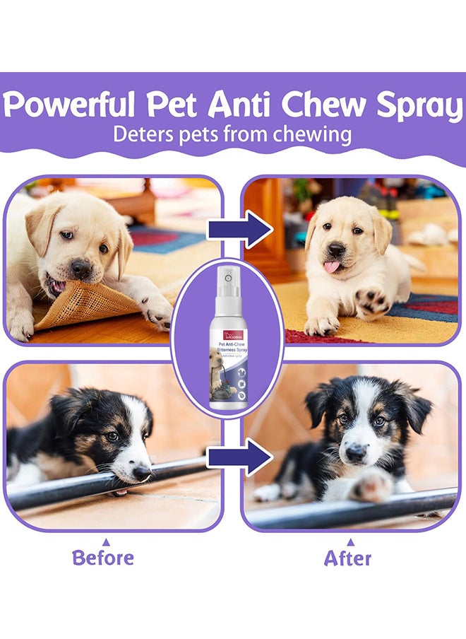 YEGBONG - 50ml No Chew Spray for Dogs Dog Training Behavior Aids Bitterness Spray to Stop Chewing Anti Chew Deterrent Spray for Puppies and Cats - Image 1