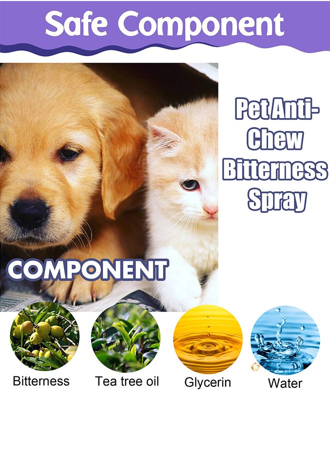 YEGBONG - 50ml No Chew Spray for Dogs Dog Training Behavior Aids Bitterness Spray to Stop Chewing Anti Chew Deterrent Spray for Puppies and Cats - Image 1
