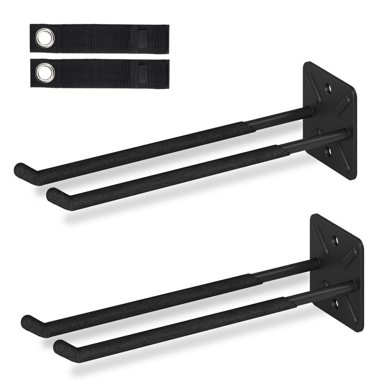 Nacial Garage Hooks, Heavy Duty Garage Hook, 12.4 Inch Wall Mount Hangers, Max Load 200 lbs Garage Storage Utility Hooks for Ladders, Chairs, Car Tires, Strollers, Garden Tools, Perfect man's day gifts - Image 1