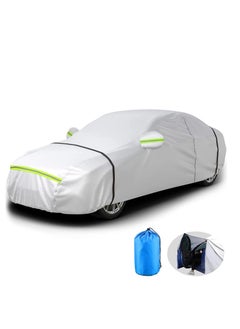 ZUIHAO Outdoor Full Car Cover Sedan Cover Universal Fit 177-194 Inch Sunscreen Heat Protection Dustproof Scratch-Resistant UV Protection Car Cover  - Image 1