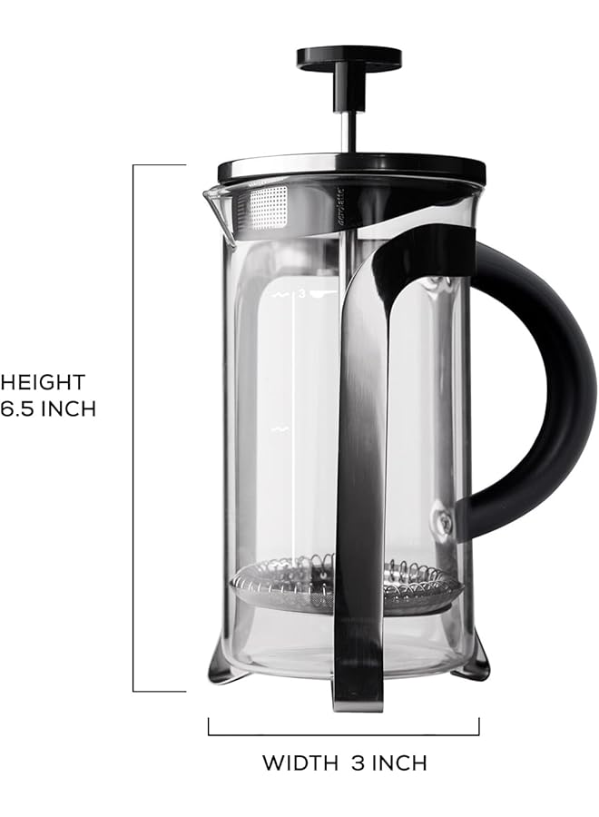 إيرولات ماكينة تحضير القهوة الفرنسية بثلاثة أكواب، سعة 12 أونصة - Image 2