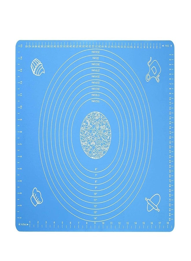 MODUX Silicone Roti Mat 50 x 40 cm Non-Stick Rolling & Kneading Mat for Chapati, Atta Dough, Fondant, Pizza & Baking – Stretchable Reusable Kitchen Baking Mat (Multicolor) - Image 1