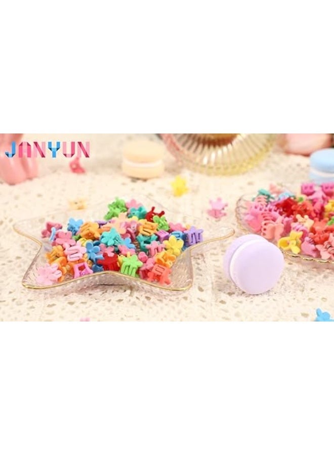 A set of 50 cute mini hair clips with colorful floral designs for girls and women - perfect for everyday hairstyles and special occasions. - Image 3