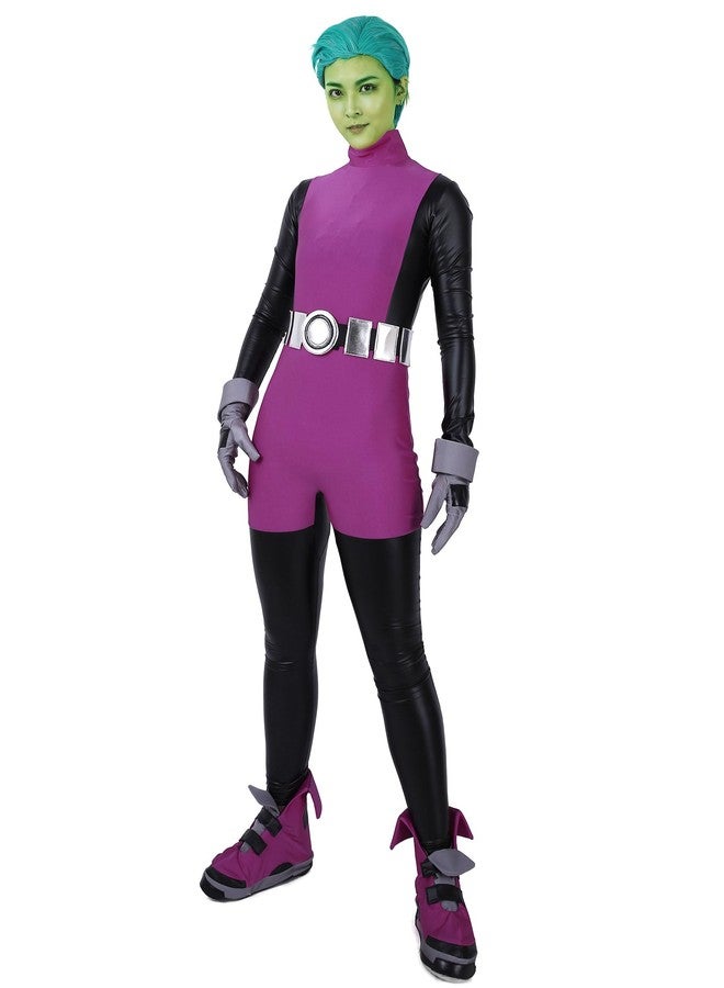 miccostumes Men's Brute Cosplay Costume Jumpsuit (MS) Purple - Image 1