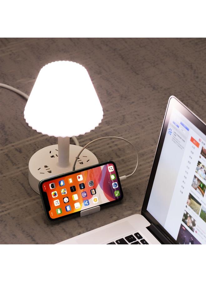 Bluejw [Three Jacks 0.8 M With USB] Eye Protection Multifunctional Desk Lamp Socket Learning Bedside Night Lamp Plug Bedside Lamp - Image 3