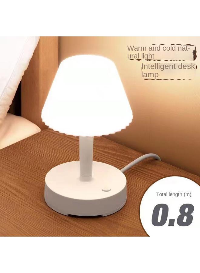 Bluejw [Three Jacks 0.8 M With USB] Eye Protection Multifunctional Desk Lamp Socket Learning Bedside Night Lamp Plug Bedside Lamp - Image 1