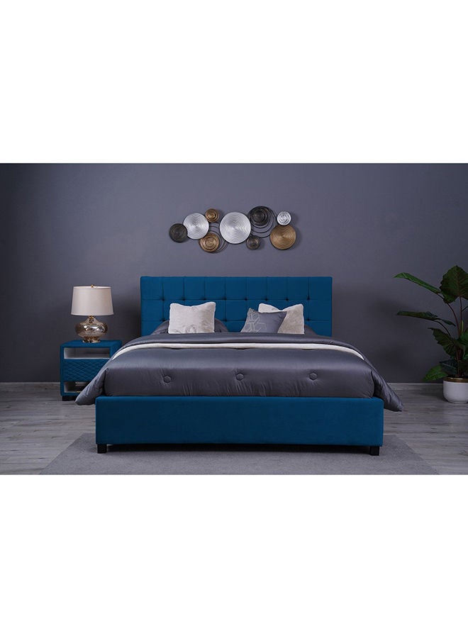 Pan Home Vista Headboard Velvet Blue 200x125 cm  - Image 5