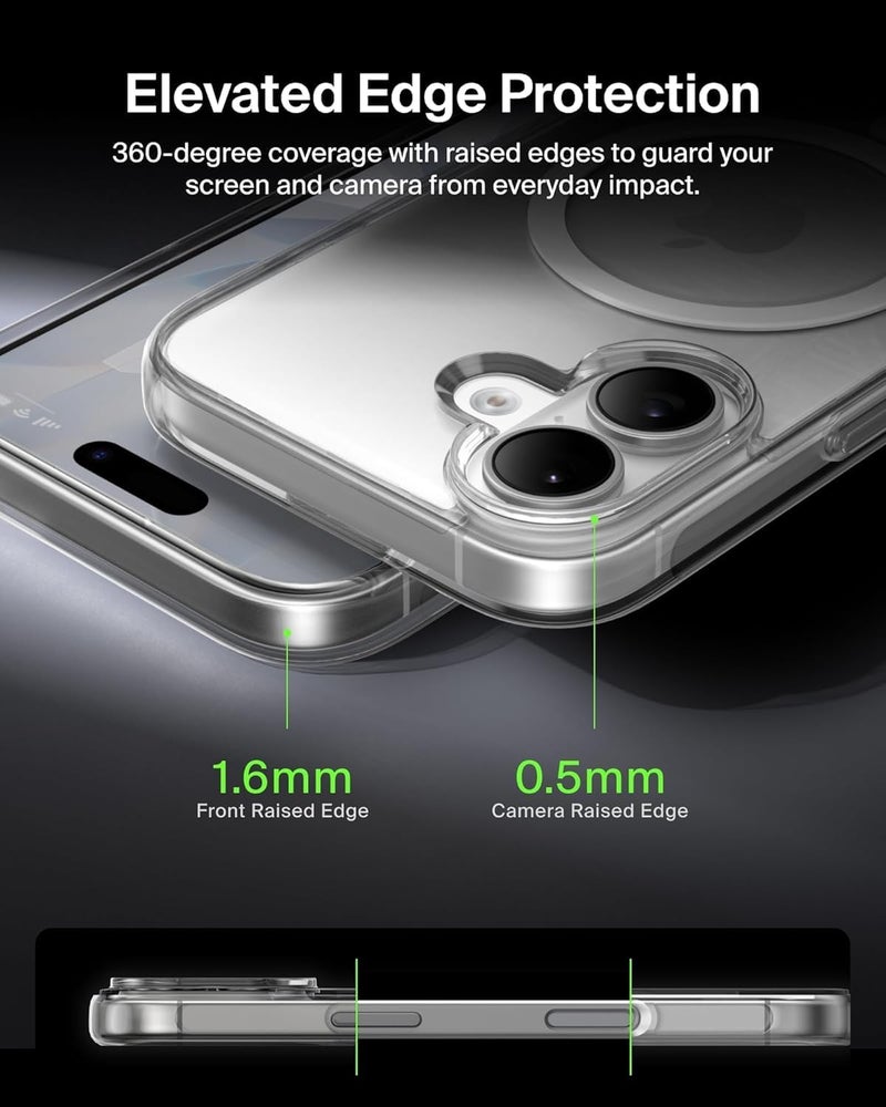 موبكوس جراب آيفون  شفاف نحيف مقاوم للصدمات متوافق مع الشحن المغناطيسي - Image 5