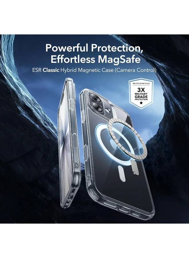 Mobcos iPhone 17 Clear Case with Transparent Slim Protective Cover, Lightweight, Protective Cover Magnetic Charging Compatible