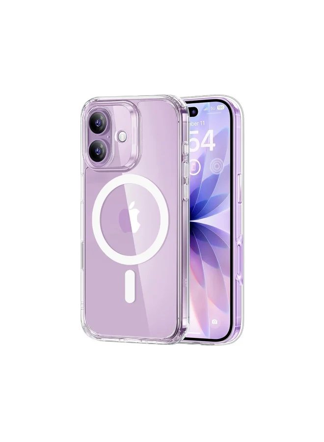 Mobcos iPhone 17 Clear Case with Transparent Slim Protective Cover, Lightweight, Protective Cover Magnetic Charging Compatible