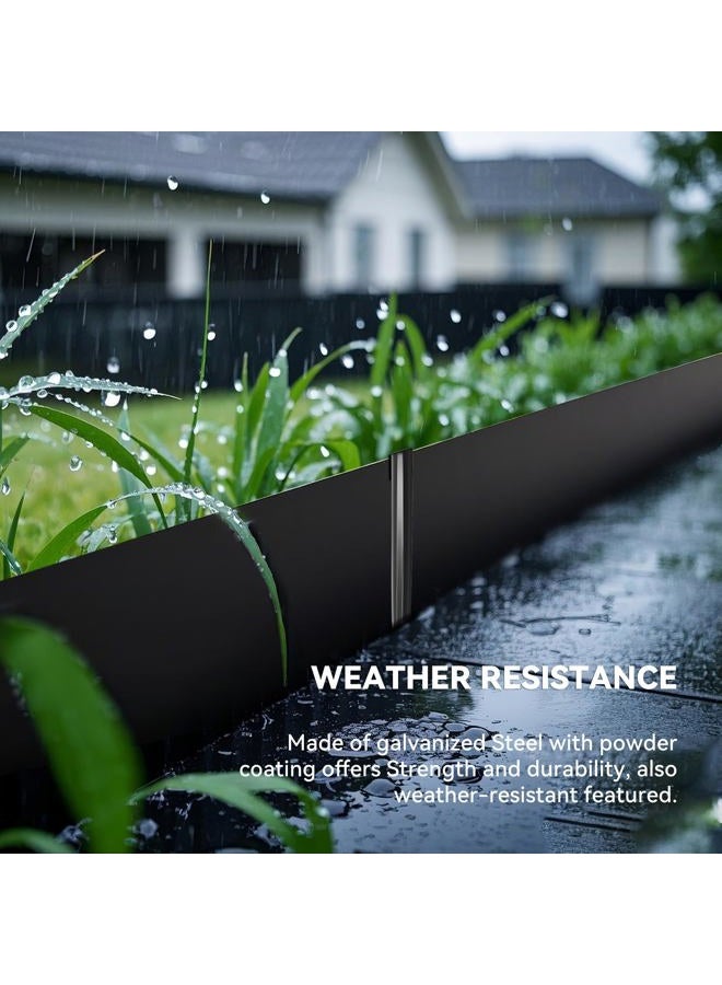 WORTH Garden Metal Garden Edging 12" Stakes - Black - Image 4