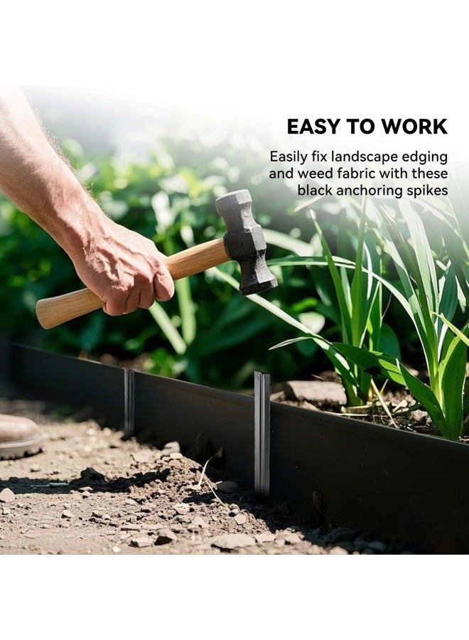 WORTH Garden Metal Garden Edging 12" Stakes - Black - Image 3