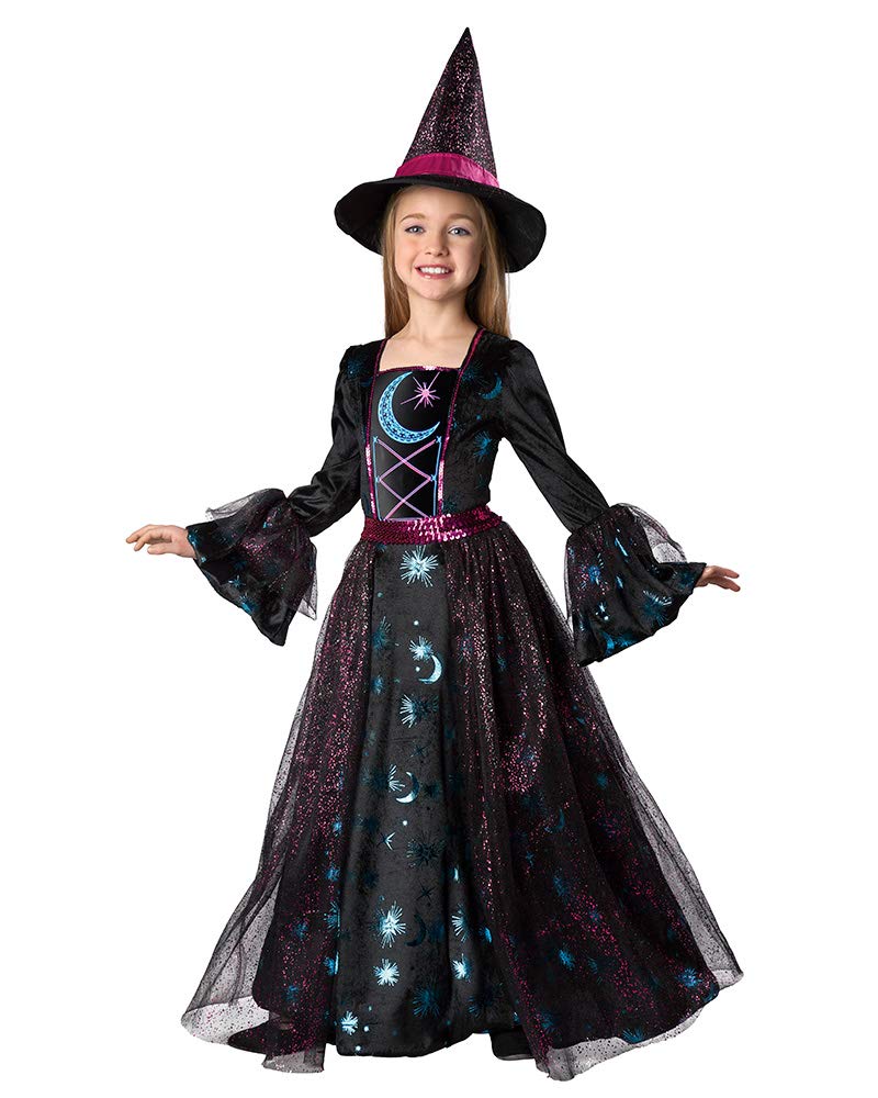 Seasons Girls Light Up Deluxe Moonlight Witch Costume M810
