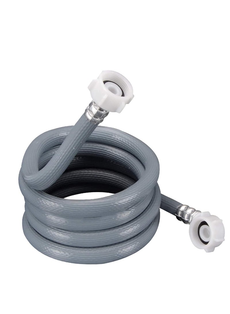 Puri Pro Universal Automatic Drum Cold Water Pipe Flexible 90 Degree Bend Inlet Washing Machine/Dishwasher Tube Hose Explosion-Proof 6-Point Extension Hose with 3/4 inch Connection, Grey Colour (1.5M) - Image 1