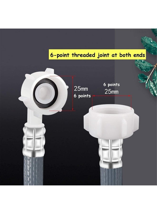 Puri Pro Universal Automatic Drum Cold Water Pipe Flexible 90 Degree Bend Inlet Washing Machine/Dishwasher Tube Hose Explosion-Proof 6-Point Extension Hose with 3/4 inch Connection, Grey Colour (1.5M) - Image 3