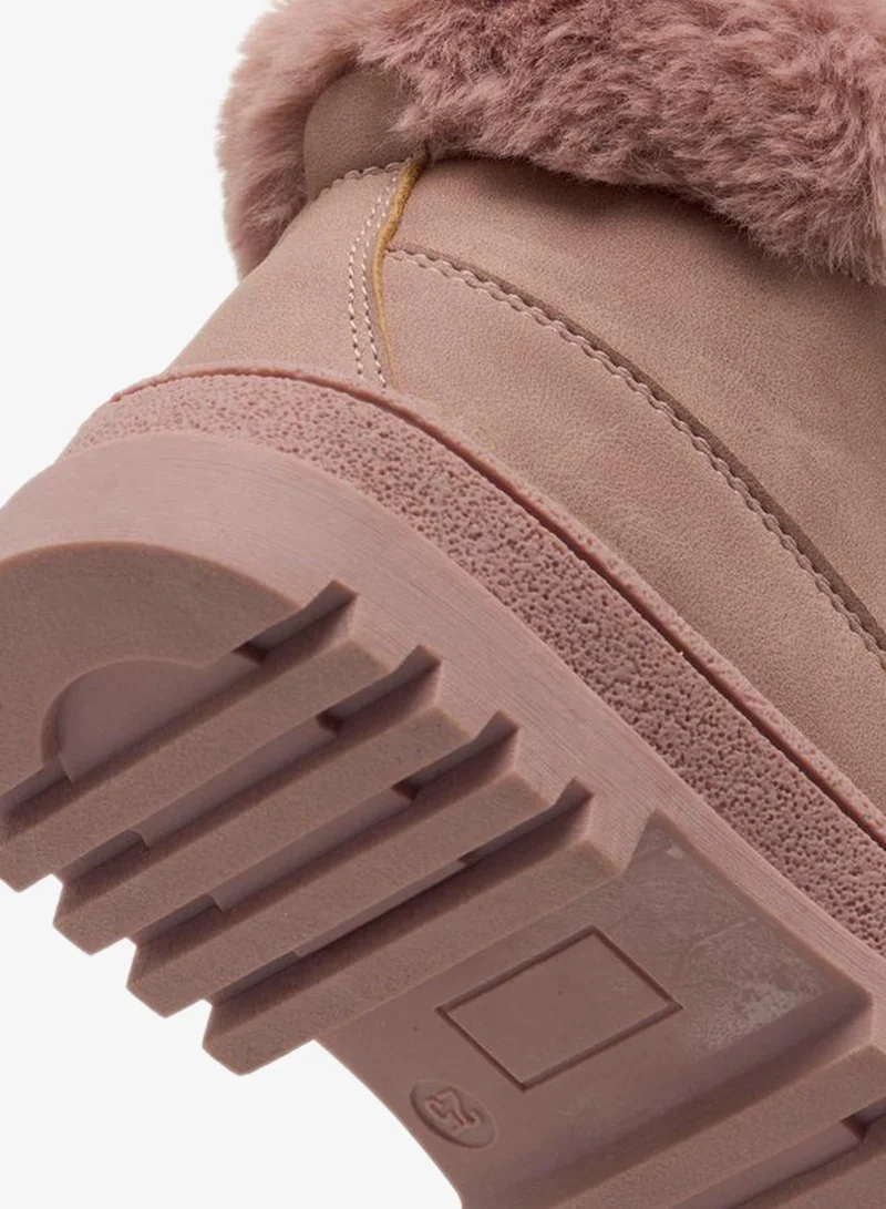 Flora Bella By Shoexpress Girls Faux Fur Detail High Cut Boots