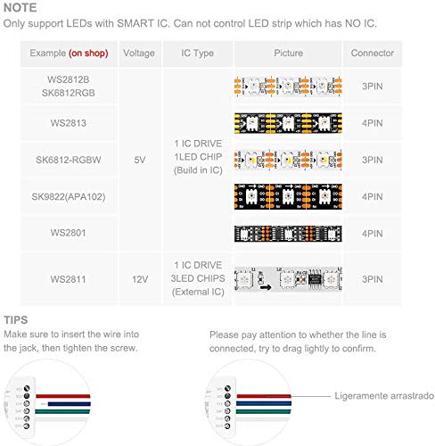 protium WiFi SP108E Controller for WS2811 WS2812B WS2815 WS2801 SK6812 WS2813 SK9822 APA102C etc - Image 4