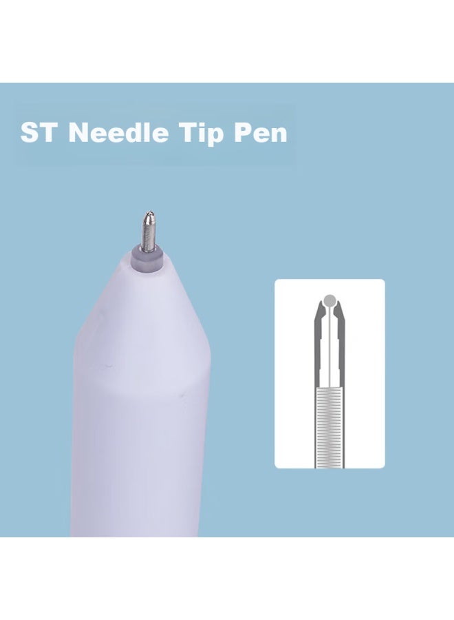 Snowhite Gel Pen, Colorful High-end Rotating Refill, Stylish Non-click Black Signature Pen, 0.5mm Needle Tip, Exam Pen, 6 Pens/box, G-601 Energetic Sweet  Series - Image 2