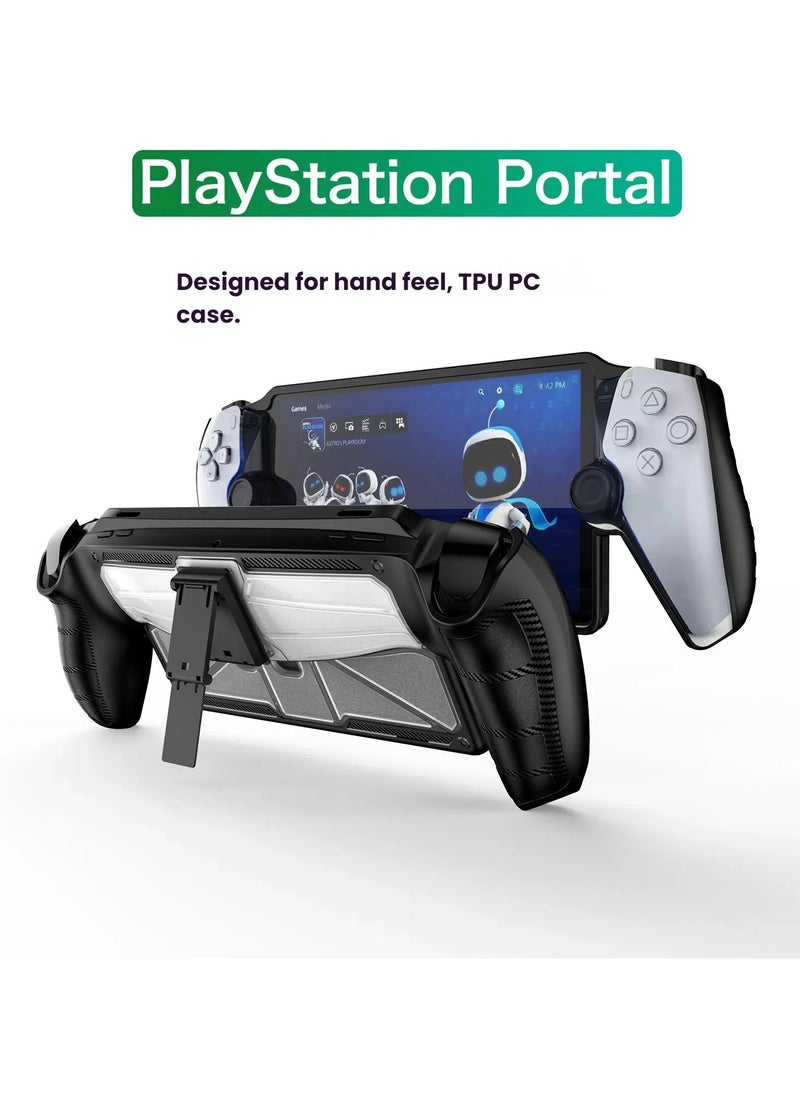 General Protective case for Sony PlayStation Portal, TPU+PC composite stand case for hardcore protection and easy handling.  - Image 5