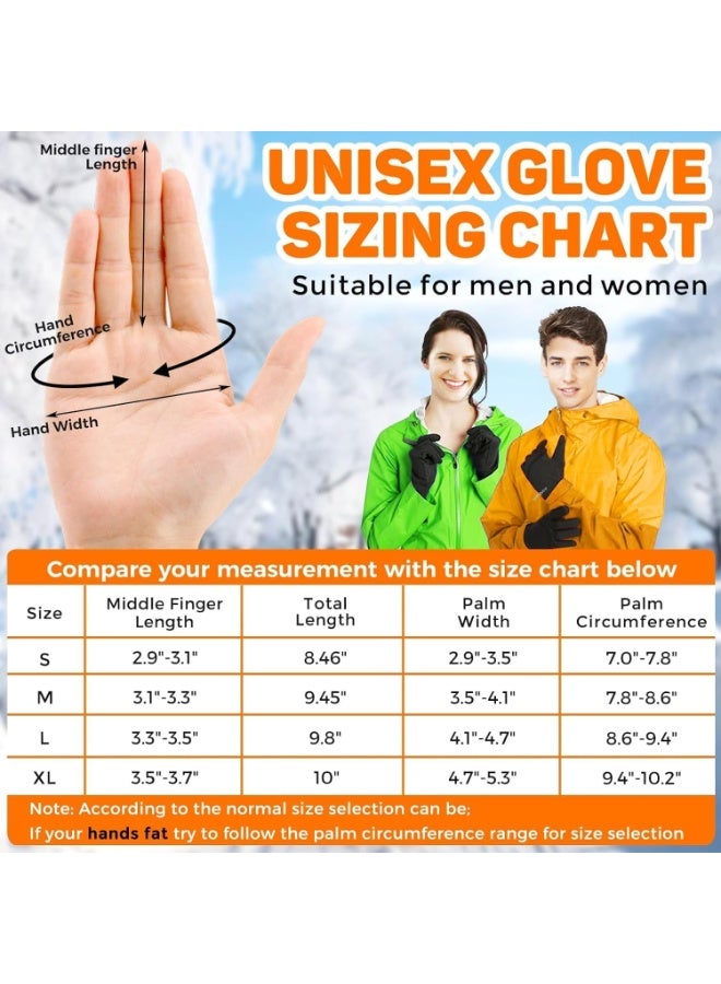 قفازات الشتاء للنساء الرجال الطقس البارد ، 14 درجة فهرنهايت قفازات ركوب الدراجات الشتائية للرجال النساء ، مع أصابع شاشة اللمس ، قفازات حرارية مقاومة للماء ، حساسية عالية ، مكافحة الساكنة ، للرياضات في الهواء الطلق ، حجم M - Image 2