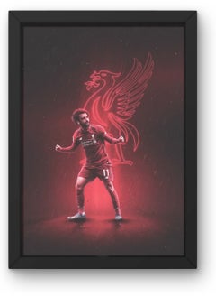BLACk FRAME Salah in liverpool  40 X 50 