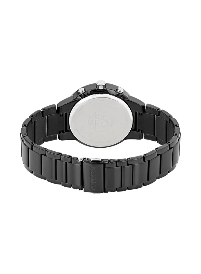 CITIZEN Men's Chronograph Round Shape Stainless Steel Wrist Watch AT2245-57E 43 Mm