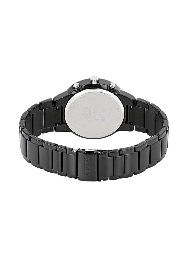 CITIZEN Men's Chronograph Round Shape Stainless Steel Wrist Watch AT2245-57E 43 Mm  - Image 3
