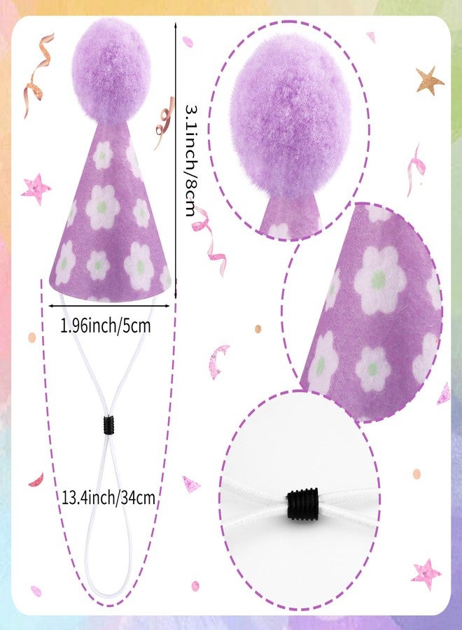 Hxezoc 10 Pcs Mini Birthday Party Hats Colorful Cone Felt Hats for Animals Stuffed Pets Birthday Holiday Accessories Decoration Supplies - Image 2