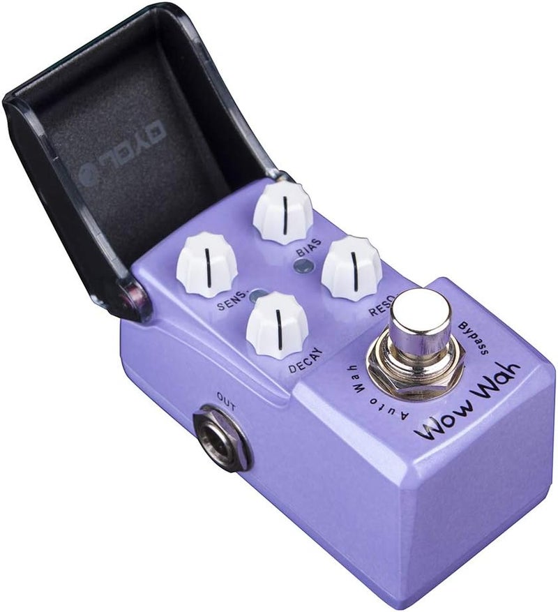 Auto Wah Mini Pedal for Electric Guitar Effect - True Bypass Ironman Series (Wow Wah JF-322)