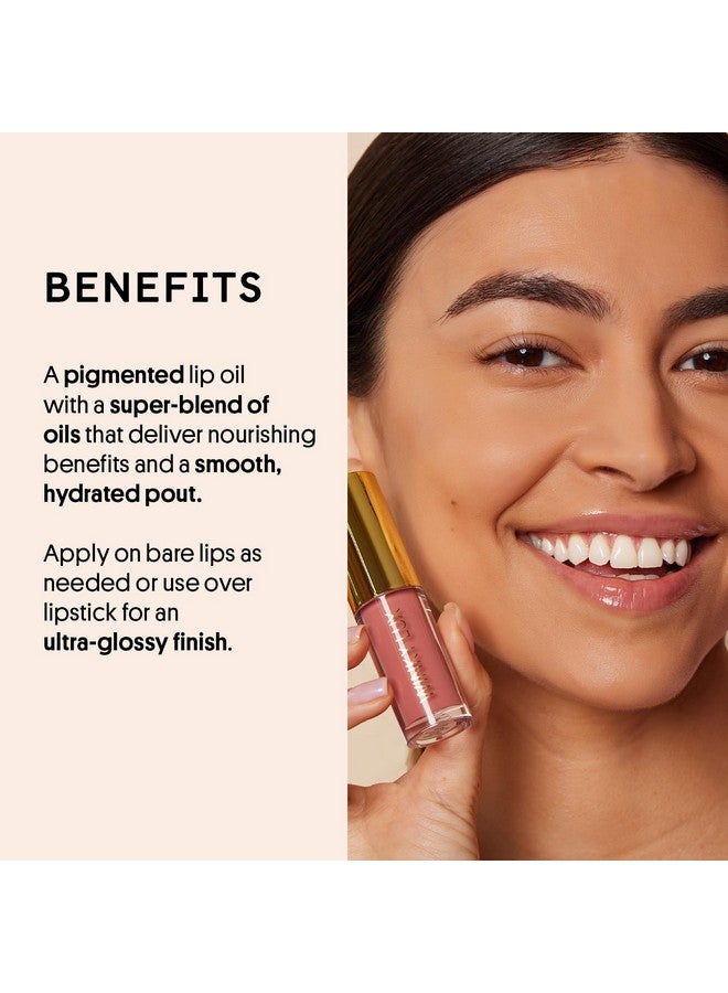 وينكي لوكس زيت شفاه وينكي لوكس فيري ثير، زيت شفاه وردي فاتح، ملمع شفاه مرطب، بلسم شفاه وردي لامع ملون، ملمع شفاه غير لزج، لون شفاه درابيد إن كولور بزيت الجوجوبا، ميوز - Image 3