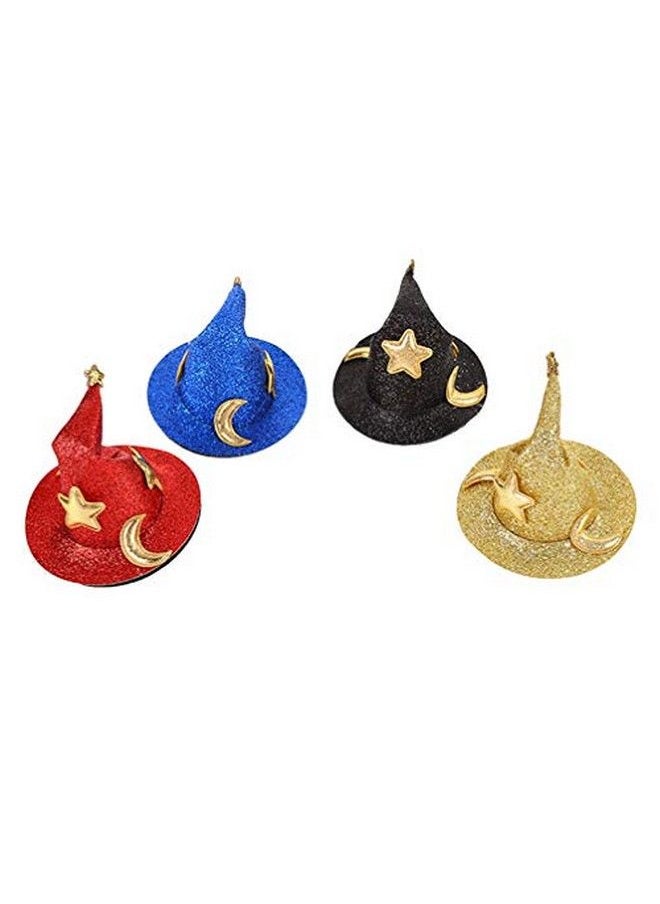 4Pcs Mini Top Hat Hair Clips Shining Star Moon Halloween Witch Hat Flet Hairpins Hair Barrettes Hair Accessories For Party Performance Props - pzsku/Z14DBFB4271F6011F853AZ/45/_/1660136414/25bd5fed-b2b2-4fef-9c47-cd24a414810f