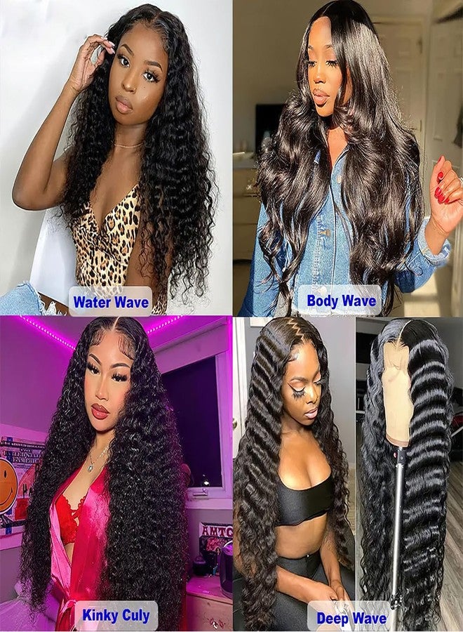 AUOCATTAIL Curly Wigs 13x4 HD Lace Deep Wave Front 180% Density Pre-Plucked with Protein Silk Synthetic Simulation Human Hair for Black Women 26 Inch - Image 5