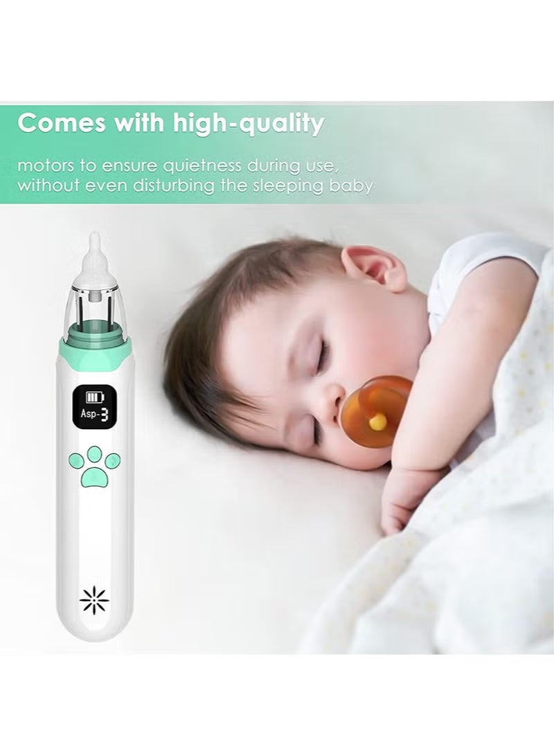 Electric Silent Baby Nasal Aspirator Automatic Nose Cleaner With Silicone Nose Tips Music Soothing Function Rechargeable Portable Nasal - Image 4