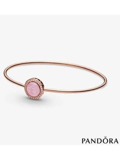 Pink Bracelet with Sinuous Lines