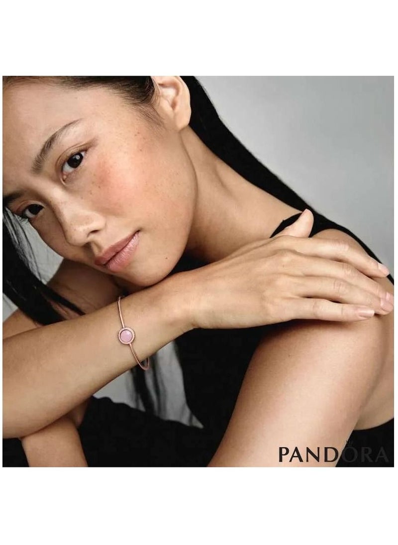PANDORA - Pink Bracelet with Sinuous Lines - Image 1
