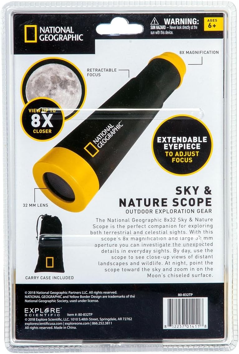 BRESSER National Geographic Adventure 8x32 Sky & Nature Scope 80-832TP - Image 3