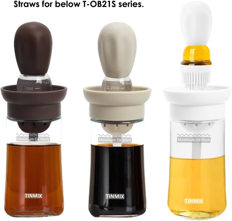 TINMIX 2PCS Straws for Oil Dispenser Bottle T-OB21 and T-OB21S, Pipes Oil Dispenser Longer Bottle Accessory - Image 2