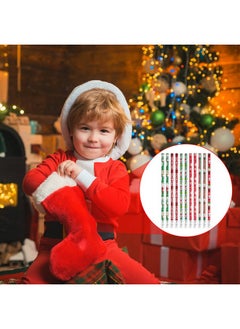 Marspark 48 Pieces Scented Pencils Christmas Pencils Fruit Fragrance Holiday Pencils For Kids, Winter Pencils With Santa Snowflake Snowman Christmas Pencils And Erasers For Xmas Present Party Favors Supplies  - Image 3