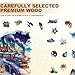 WOODBESTS Wooden Puzzles for Adults 200 Piece M 114 114in Magic Snowpiercer Wood Puzzle Adult Unique Wooden Animal Jigsaw Puzzles Family Game and Birthday Gifts for Friend - Image 4