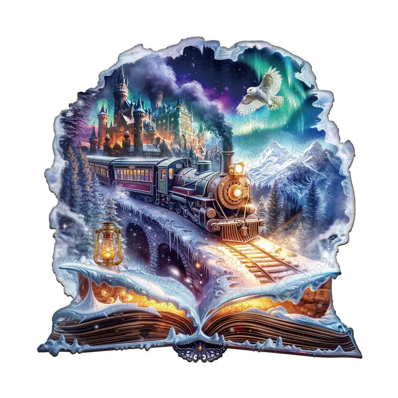 WOODBESTS Wooden Puzzles for Adults 200 Piece M 114 114in Magic Snowpiercer Wood Puzzle Adult Unique Wooden Animal Jigsaw Puzzles Family Game and Birthday Gifts for Friend - Image 3
